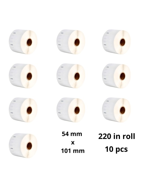 Dymo 99014 S0722430 label roll Dore compatible set 10 pcs removable