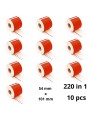 Dymo 99014 S0722430 Red label roll Dore compatible set 10 pcs