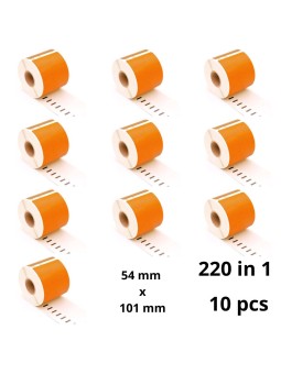 Dymo 99014 S0722430 Orange etiketės ritinys Dore analoginė komplektas 10 vienetų