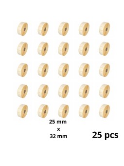 Zebra 800261-105 32mm x 25mm Thermal Paper Labels 25 mm Core Dore Manufacturer, 25 pcs