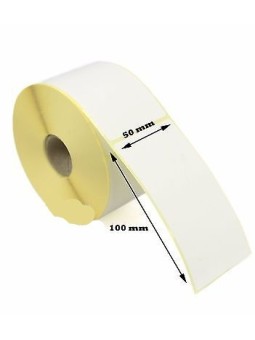 Термоэтикетки 50mm x 100mm, сердцевина 40 mm, рулон 500 шт