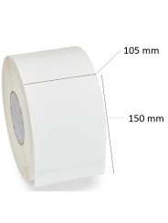 Thermal labels 105mm x 150mm, 76 mm Core, 1000 pcs roll