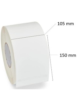 Termilised sildid 105mm x 150mm, südamik 76 mm, rull 1000 tk