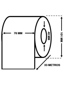 EPSON C33S045537 kõrgläikega etiketirull 76mm x 33m – pidev etiketirull Dore analoog
