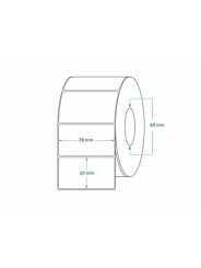 STARTSP 50mm x 25mm thermal label core 25mm labels in roll 1150 removable Dore Manufacturer