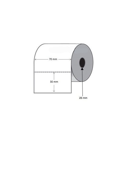 STARTSP 70mm x 30mm thermal label core 25mm labels in roll 1000 Removable Dore Manufacturer