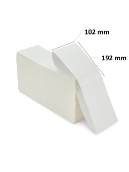 Thermal labels  Z-FOLD 102mm x 192 mm, 2000 pcs