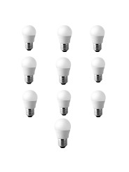 LED bulb E27 G45 5W WW 3000K, 10 psc