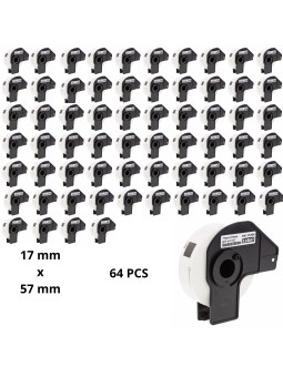 Brother DK-11204 DK11204 17mm x 54mm lämpöpaperitarrat, valmistaja Dore, 64 шт