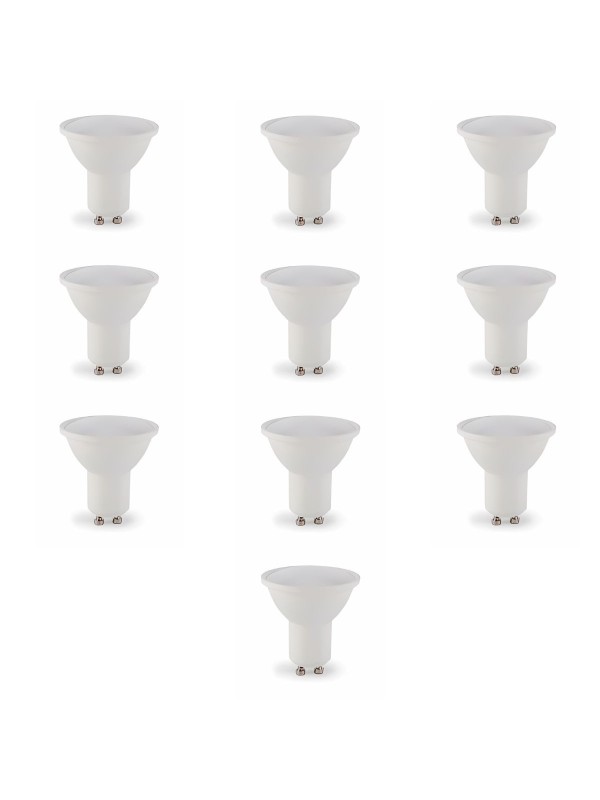 LED spuldze GU10 8W WW 3000K, 10gab LED spuldze GU10 8W WW 3000K, 10gab