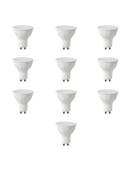 LED spuldze GU10 8W DW 4000K, 10gab