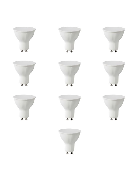 LED spuldze GU10 8W DW 4000K, 10gab