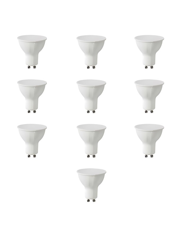 LED spuldze GU10 8W DW 4000K, 10gab LED spuldze GU10 8W DW 4000K, 10gab