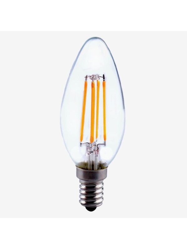LED hõõgniit pirn E14 C37 4W 3000K LED hõõgniit pirn E14 C37 4W 3000K