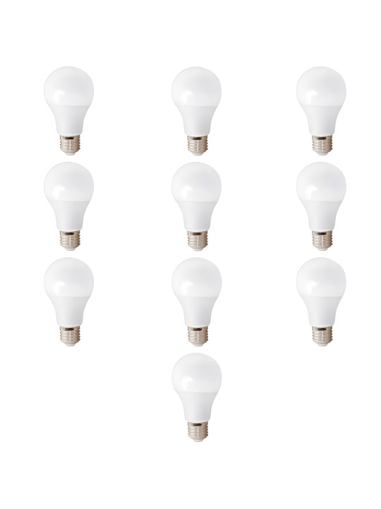 LED lambid E27 A60 9W WW 3000K, 10tk