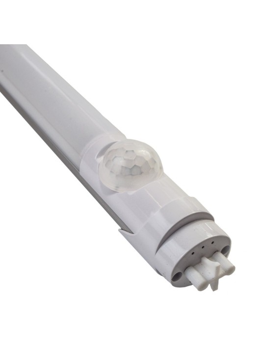 LED T8/G13 PIR 30/100% luminaire 9W DW - 2 ends