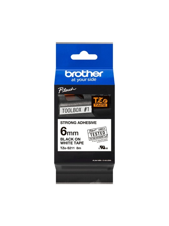 Brother TZE-S211 TZES211 uzlīmju lentes kasete