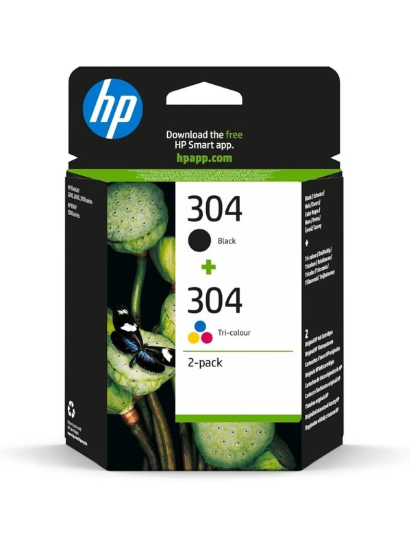 HP 304 3JB05AE 2-pack Black/Tri-color Ink HP 304 3JB05AE 2-pack Black/Tri-color Ink