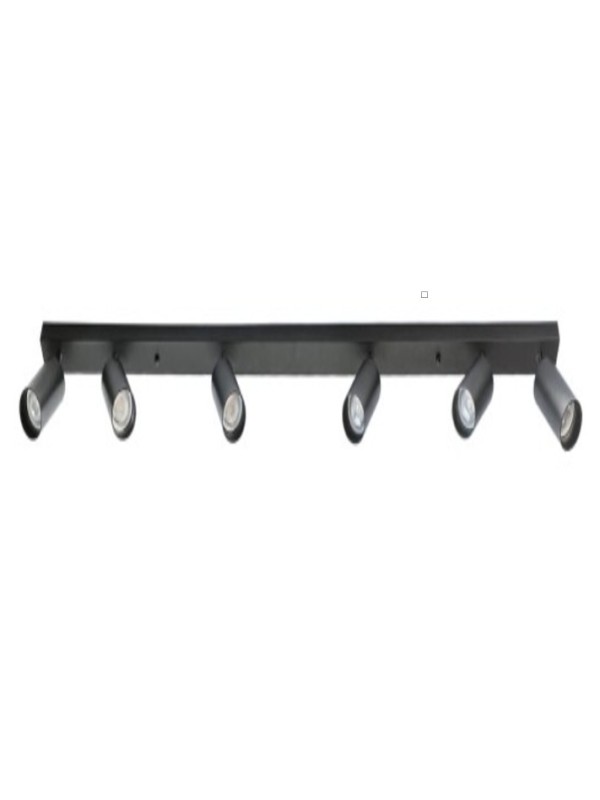 LED Line-GU10-6 luminaire black IP20