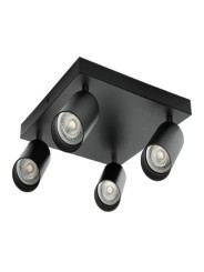 LED Line-GU10-4 luminaire black IP20
