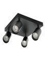 LED Line-GU10-4 valgusti must IP20