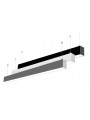 LED LINE light 54W 230V 4000K 1705mm↔*50mm*75↕mm