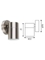 copy of copy of LED rūsas sienas lampa 2x1w 4000-4500K