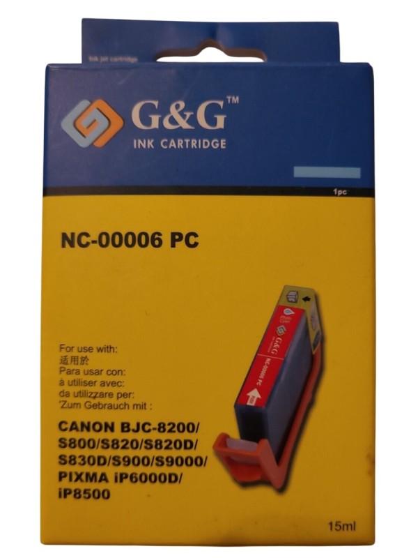 G&G analoog tindikassett Canon NC-00006 C NC-00003eC BCI-6C BCI-3eC G&G analoog tindikassett Canon NC-00006 C NC-00003eC BCI-6C BCI-3eC