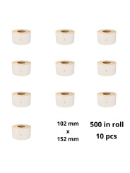 Zebra 800264-605 102mm x 152mm Thermal Paper Labels 25 mm Core Dore Manufacturer, 10 psc