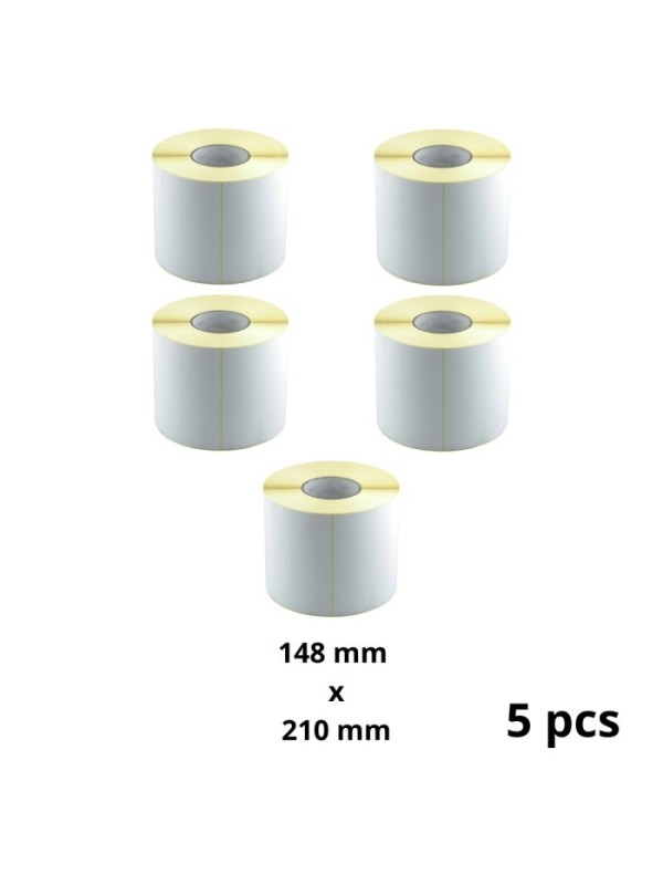 Zebra 148mm x 210mm termopaberist etiketid 76 mm südamikuga, tootja Dore, 5 tk Zebra 148mm x 210mm termopaberist etiketid 76 mm südamikuga, tootja Dore, 5 tk