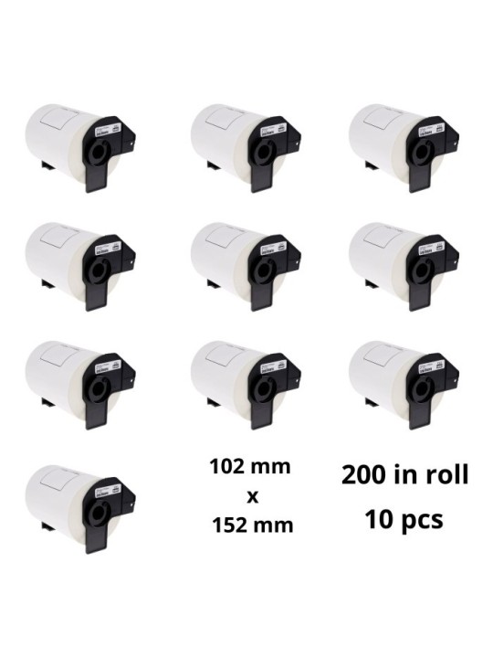Brother DK-11241 DK11241 102mm x 152mm Thermal Paper Labels Dore manufacturer, 10 pcs