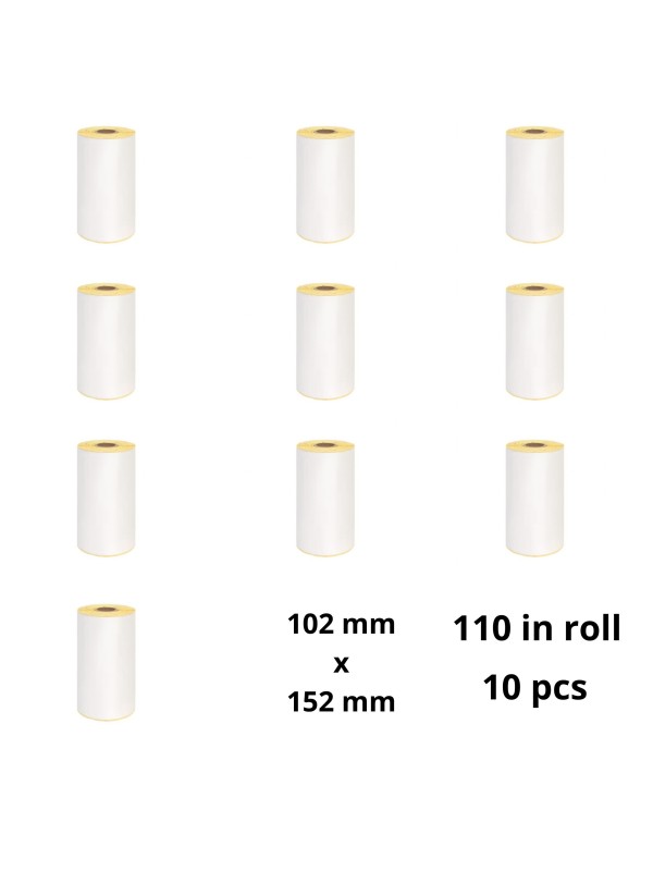Zebra 3005281-T 102mm x 152mm lämpöpaperitarrat 19 mm ytimellä, valmistaja Dore, 10 kpl Zebra 3005281-T 102mm x 152mm lämpöpaperitarrat 19 mm ytimellä, valmistaja Dore, 10 kpl