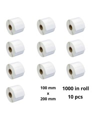 Termosildid 100 mm x 200 mm, 76 mm, 1000 tk rullis, 10tk