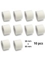 Zebra 58mm x 66mm termopaberist etiketid 25 mm südamikuga, tootja Dore, 10 tk
