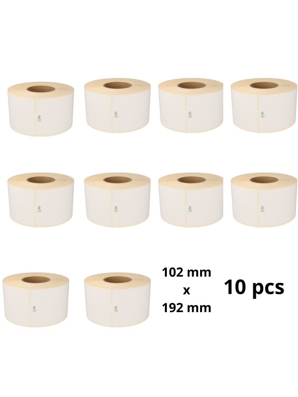 Zebra 3009724-T 102mm x 192mm termopaberist etiketid 25 mm südamikuga, tootja Dore 240 rullis, 10 tk Zebra 3009724-T 102mm x 192mm termopaberist etiketid 25 mm südamikuga, tootja Dore 240 rullis, 10 tk