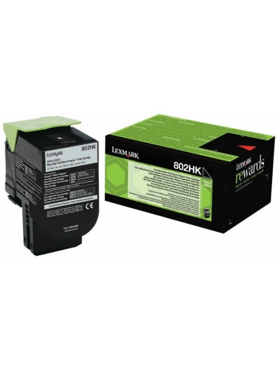 Lexmark toonerkassett 802HK 80C2HK0 Black