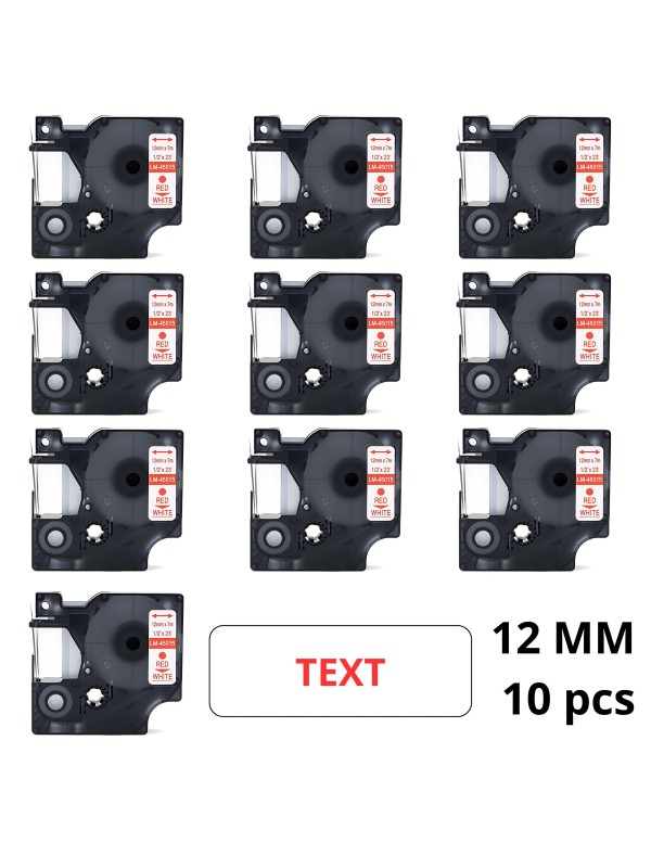 Dore analog Dymo printeri label 12mm x 7mm D1 D45015 45015 S0720550... Dore analog Dymo printeri label 12mm x 7mm D1 D45015 45015 S0720550...