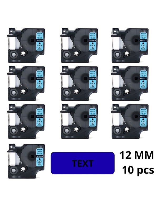 Dore analog printeri label Dymo LabelManager 12mm x 7m D1 D45016 45... Dore analog printeri label Dymo LabelManager 12mm x 7m D1 D45016 45...
