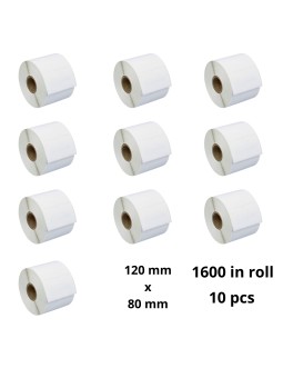 Thermal Labels 120mm x 80mm, 76 mm, 1600 pcs roll, 10 pcs