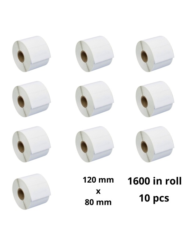 Termosildid 120mm x 80mm, 76 mm, 1600 tk rullis, 10tk Termosildid 120mm x 80mm, 76 mm, 1600 tk rullis, 10tk