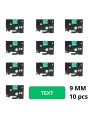 Brother TZe-725 TZe725 etikečių juosta kasetė Dore analoginė set 10 vienetų