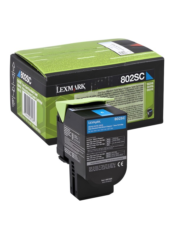 Lexmark toonerkassett 80C2SC0 Cyan