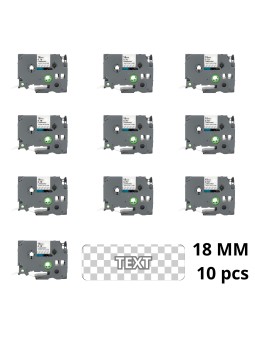 Brother TZe-145 TZe145 uzlīmju lentes kasete Dore saderīga set 10 gab.