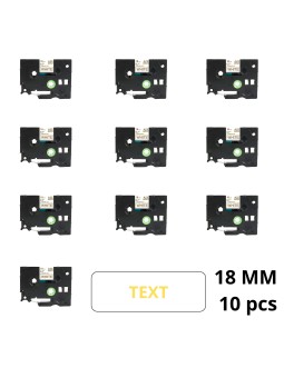 Brother TZe-244 TZe244 uzlīmju lentes kasete Dore saderīga set 10 gab.