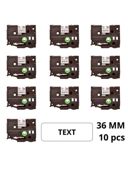 Brother TZE-S261 TZES261 uzlīmju lentes kasete Dore saderīga set 10 gab.