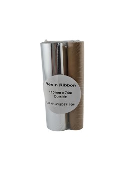 Resin 110mm x 74m Thermal Transfer Ribbon 12mm core