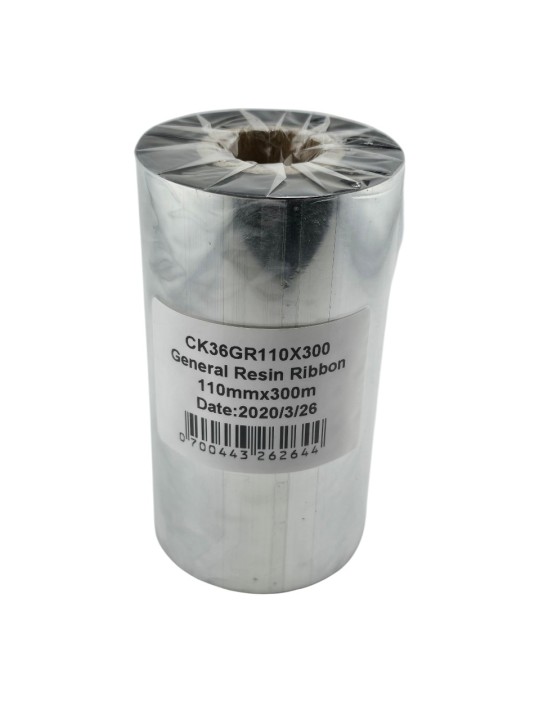 Resin 110mm x 300m Thermal Transfer Ribbon 25mm core