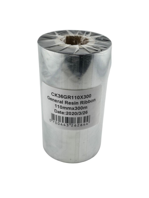 Resin 110mm x 300m Thermal Transfer Ribbon 25mm core