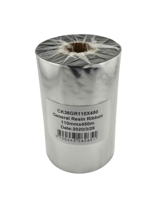 Resin 110mm x 450m Thermal Transfer Ribbon 25mm core