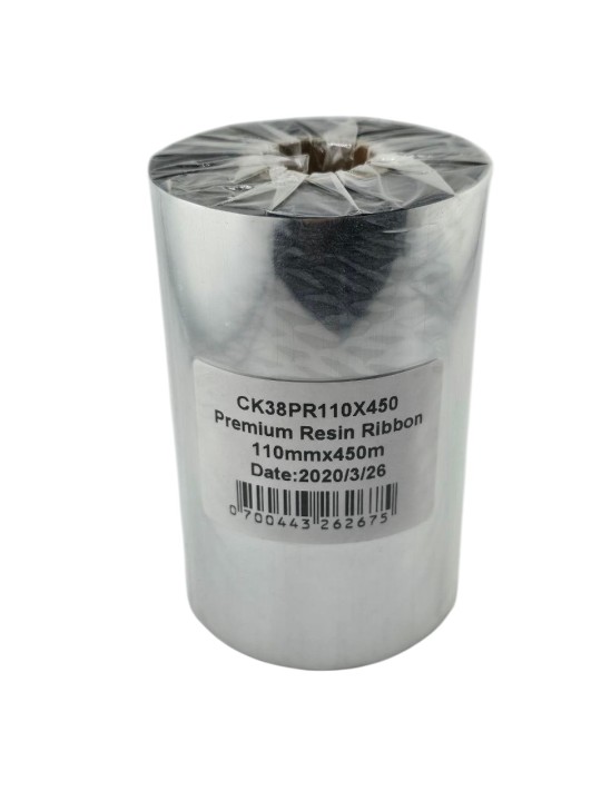 Premium Resin 110mm x 450m Thermal Transfer Ribbon 25mm core
